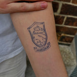 Harry Potter House of Hufflepuff Wapen Tatoeage