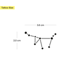 Steinbock Konstellation Tattoo