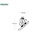 Snowboarder Tatoeage