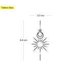 Kleine maan en kleine zon ornamenten Tatoeage