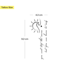 "you cant stop the waves but you can learn to surf" Tatoeage