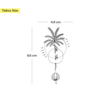 volg de zon palmboom Tatoeage