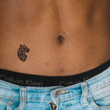 Tijgerkop geometrisch Profiel Tatoeage