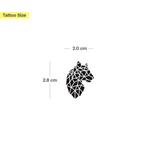 Tijgerkop geometrisch Profiel Tatoeage