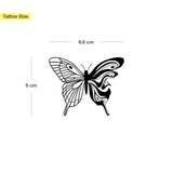 Half vloeiende vlinder Tatoeage