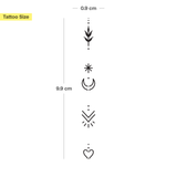 Ornamenten Tatoeage - Dubbelverpakking