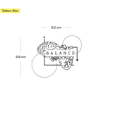 Hart verstand balans Tatoeage