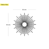 Geometrische zon Tatoeage