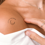 Love by the Moon met Maan Tatoeage
