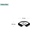 Snowboardbril met Bergen Tatoeage