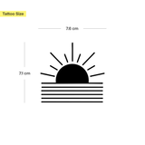 geometrische zonsopgang Tatoeage