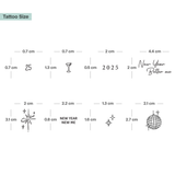 Nieuwjaar 2025 Tatoeage