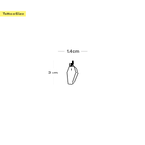 Doodskist met zwarte kat Tatoeage