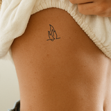 Abstracte Vlam Tatoeage