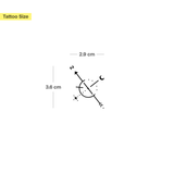 Gletsjer & Kompas Tatoeage - Dubbelverpakking