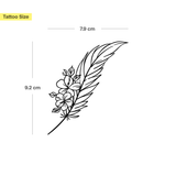 Veer met bloemen Tatoeage