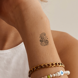 Abstracte Golf Tatoeage