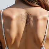 Geometrische lotus Tatoeage