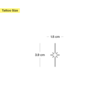 Strahlender Stern Tattoo