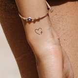 Hart met Vliegtuig Tatoeage