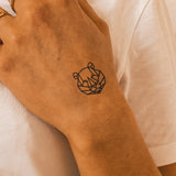 Tijgerkop geometrisch Tatoeage