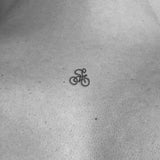 Fiets met Fietser Tatoeage
