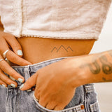 Symmetrical Mountains 2-Week-Tattoo Inkster