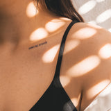 don't be afraid Tatoeage