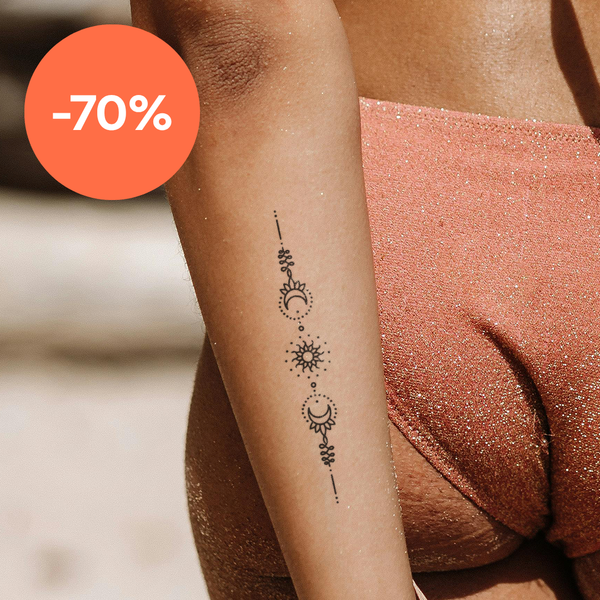 Zon en maan gespiegeld