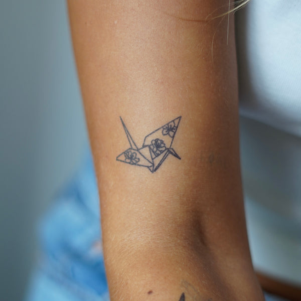 Origami Vogel Tatoeage