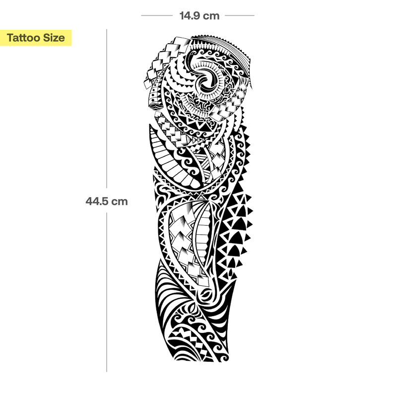 Tribal Tattoo Sleeve Krachtige Storm