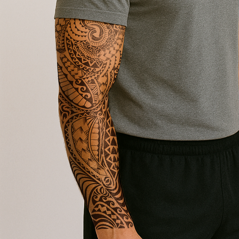 Tribal Tattoo Sleeve Krachtige Storm