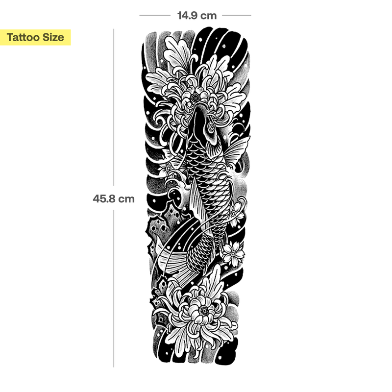 Traditionele Koi Tattoo Sleeve