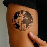 Wereldbol met breedtegraden