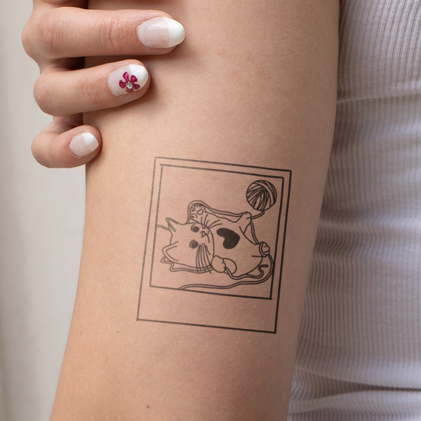 Katten Polaroid Tatoeage