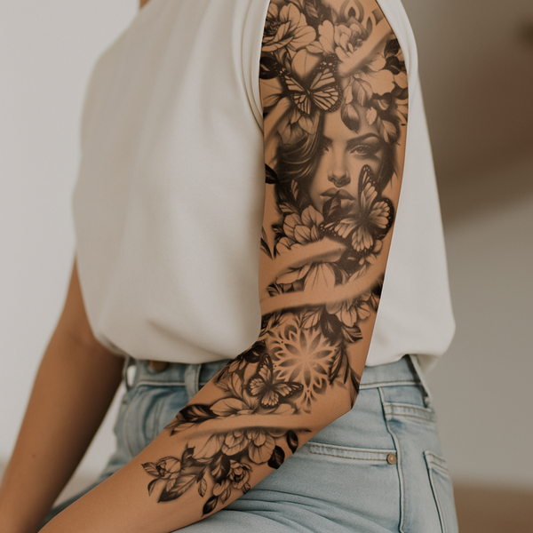Godin van de natuur Tattoo Sleeve