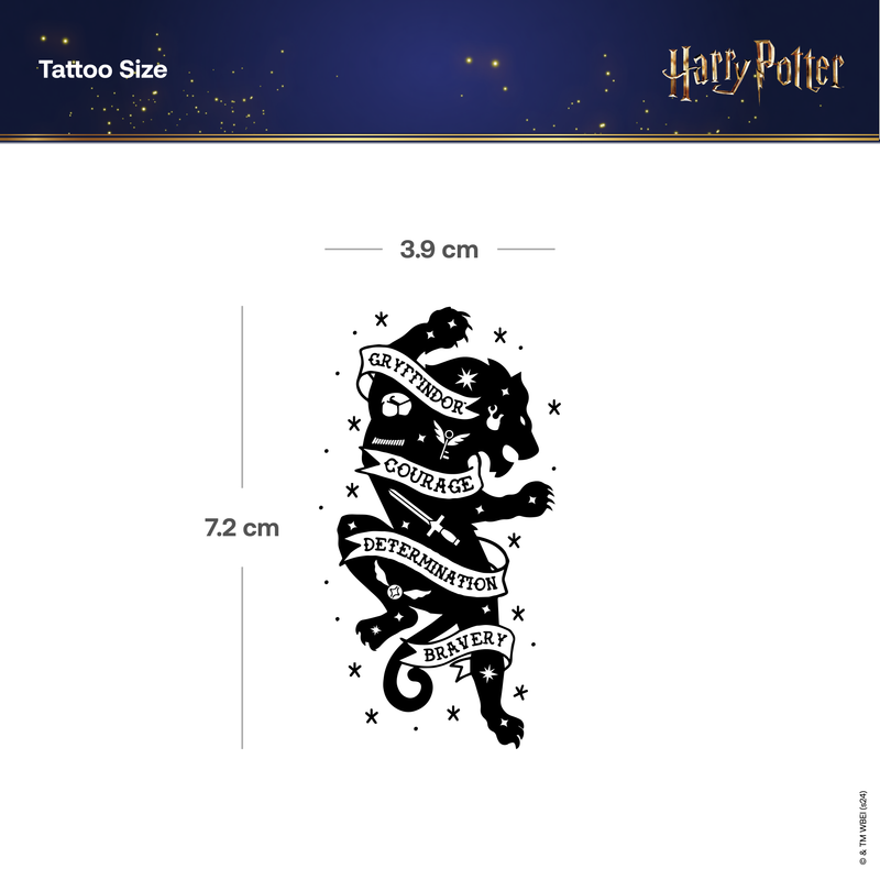 Harry Potter House Gryffindor Werte Tattoo