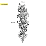 Luipaard & bloemen Tattoo Sleeve
