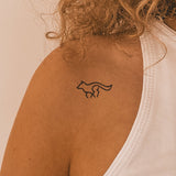 Running Wolf Tattoo 