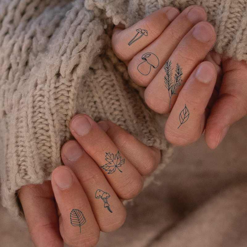 Autumn Finger Tattoos 