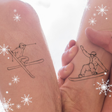 Ski/Snowboard Buddies Tattoos