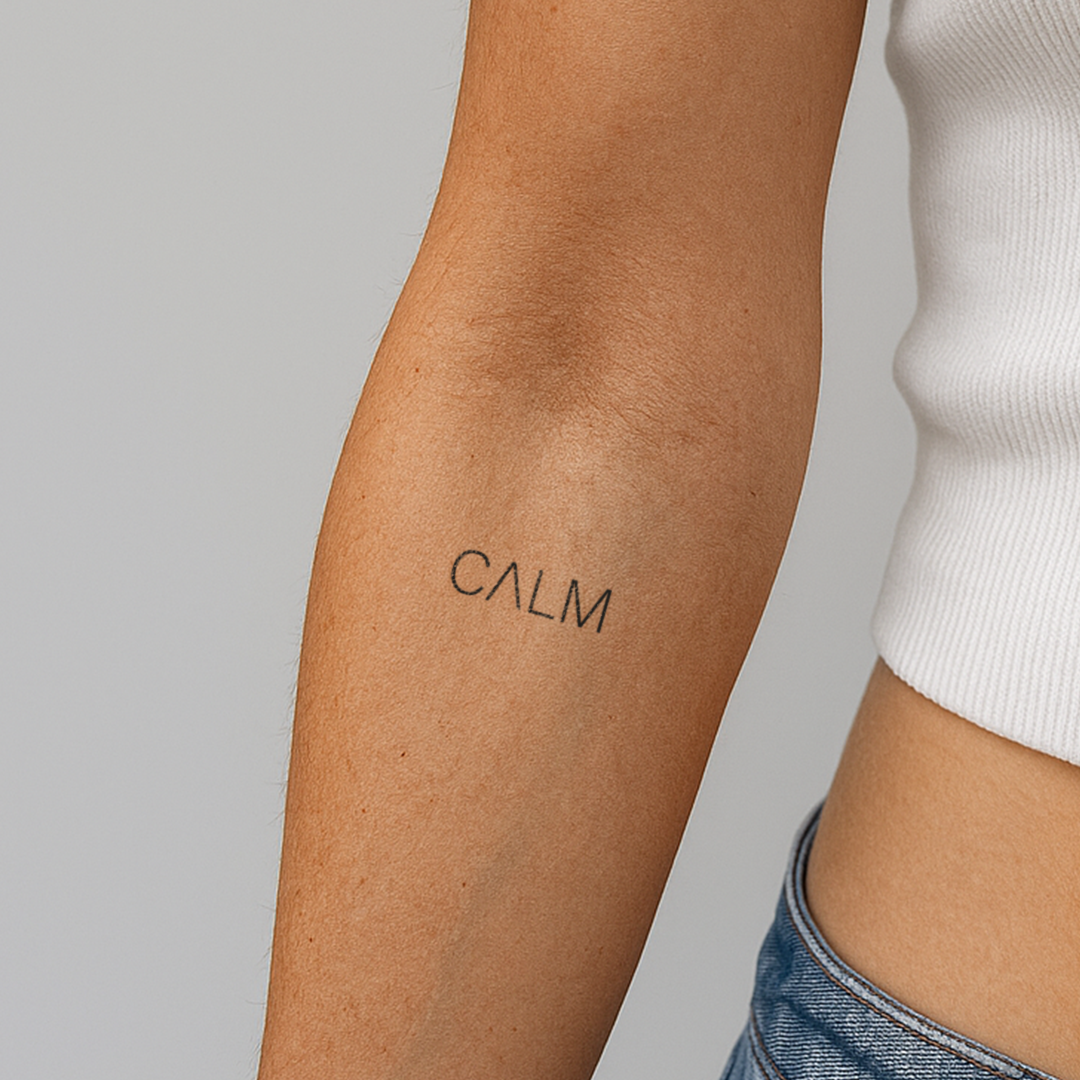 Calm - Nieuwe Technologie | Tijdelijke Tatoeage | Inkster