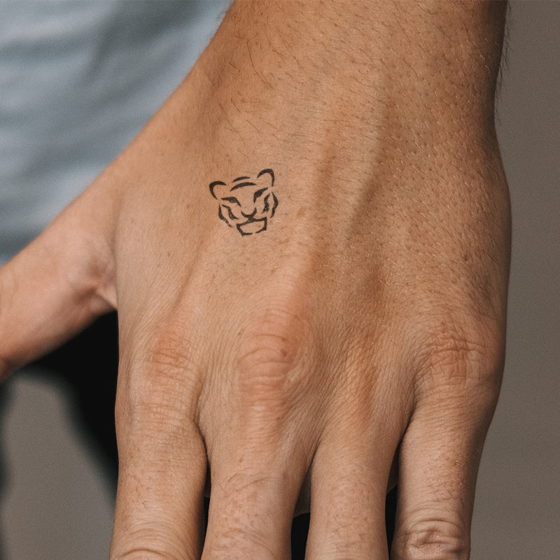 Tiger Head Small Tattoo 