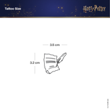 Harry Potter Pergament mit Feder Tattoo