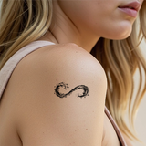 Eindeloze Golf Tatoeage