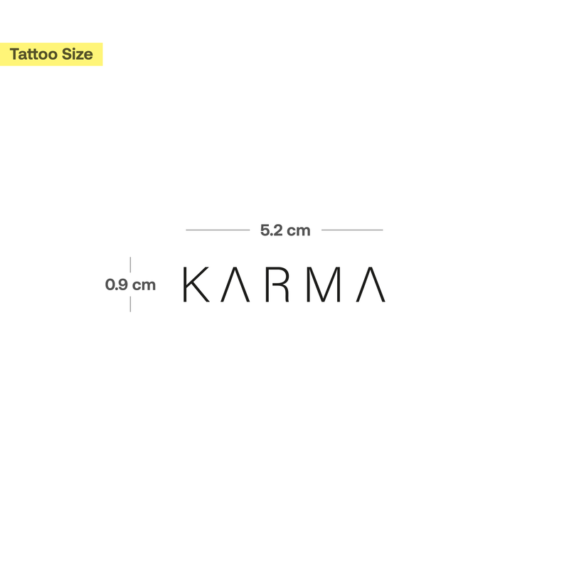 Karma &amp; Calm Tattoo - Double Pack 