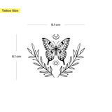 Vlinder in lauwerkrans Tatoeage