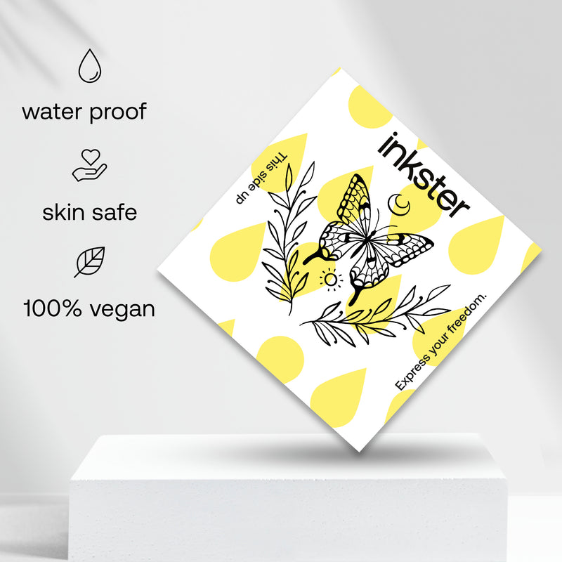 Vlinder in lauwerkrans Tatoeage