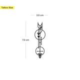 Pijl en Cirkel Tatoeage