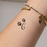 Poten met initialen Tatoeage (A-Z)